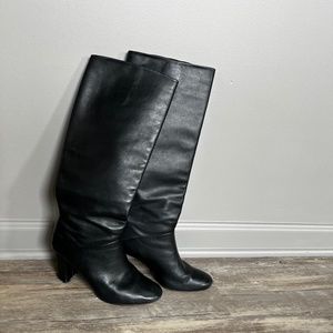 Banana Republic black leather boots